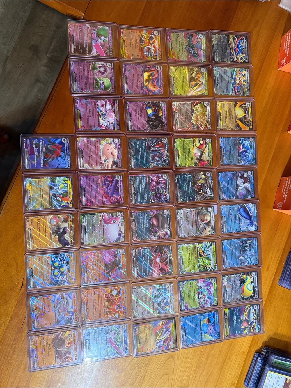 Pokémon 42/ex TCG Holo & Full Art Card Collection - Rainbow Foil Set